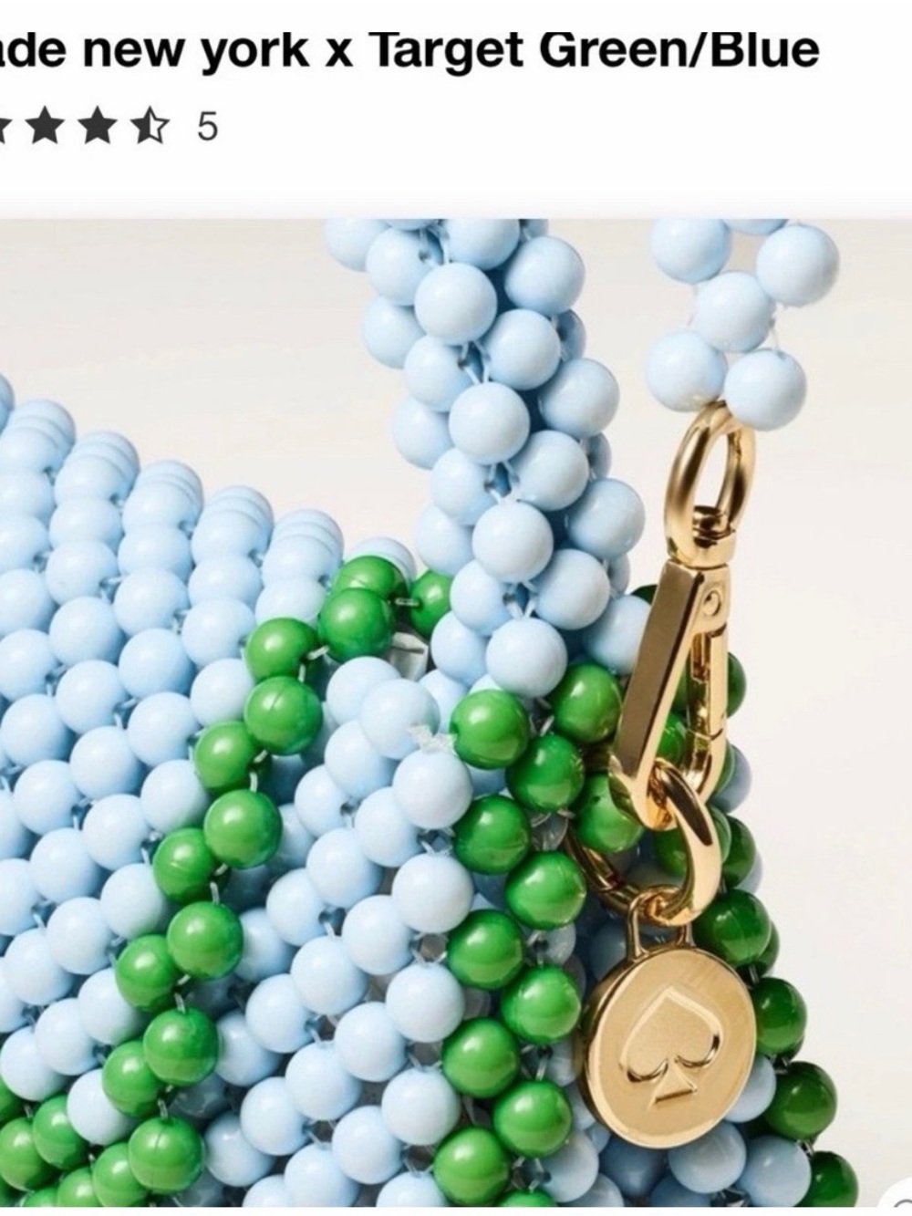 Kate Spade x Target Beaded Crossbody Bag in blue and Green - Picture 5 of 6